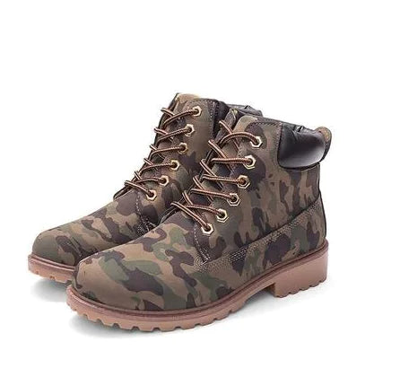 Pink Martin Boots - Flat Leather Ankle Boots JahSonFire