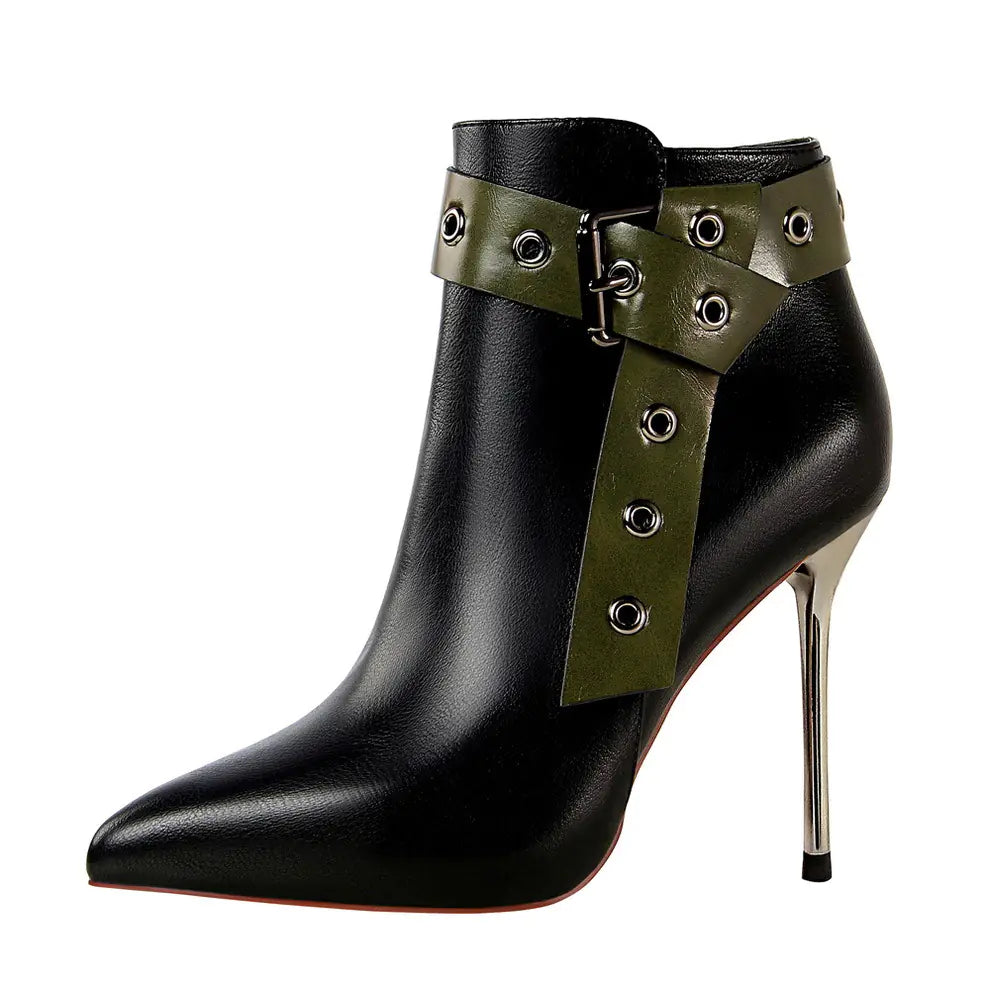 Vintage Knight Boots, Ankle Boots, Stiletto Heels JahSonFire