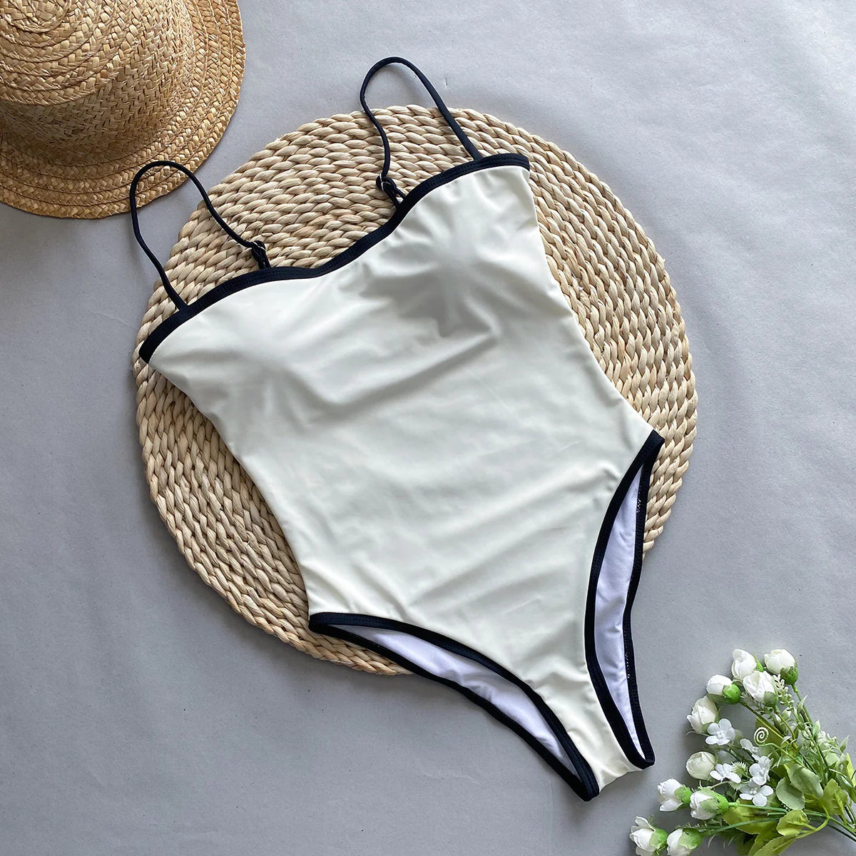 Women's Patchwork One-Piece Swimsuit JahSonFire