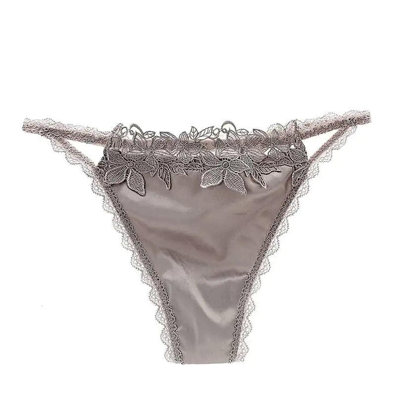 Cotton Crotch Lace Trim Thongs for Women JahSonFire