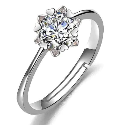 Female Imitation Moissan Diamond Ring JahSonFire