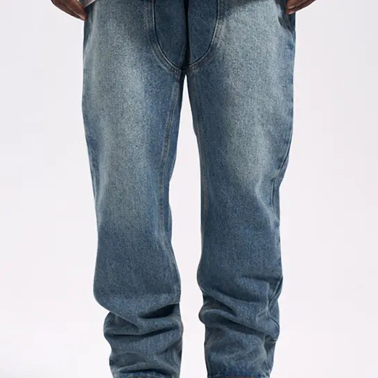 Vintage Casual Western Jeans for Men JahSonFire