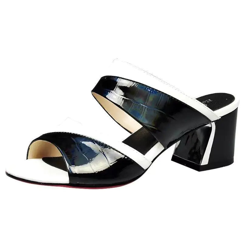 Western Style Ladies Leather Slippers JahSonFire
