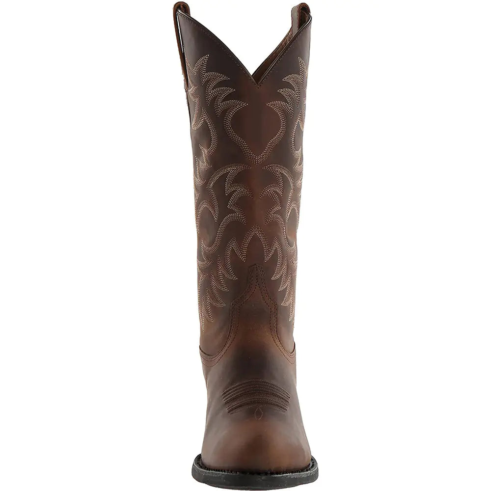 Embroidered Medium Sleeve Western Cowboy Boots JahSonFire