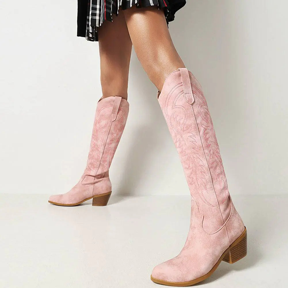 Western Women's High Heel Pointed Toe Boots JahSonFire