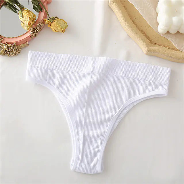 High Waisted Women's Seamless Thongs in 9 Colors JahSonFire