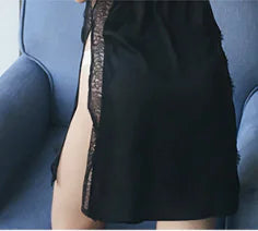 Lace Backless Nightgown with Lingerie Style JahSonFire