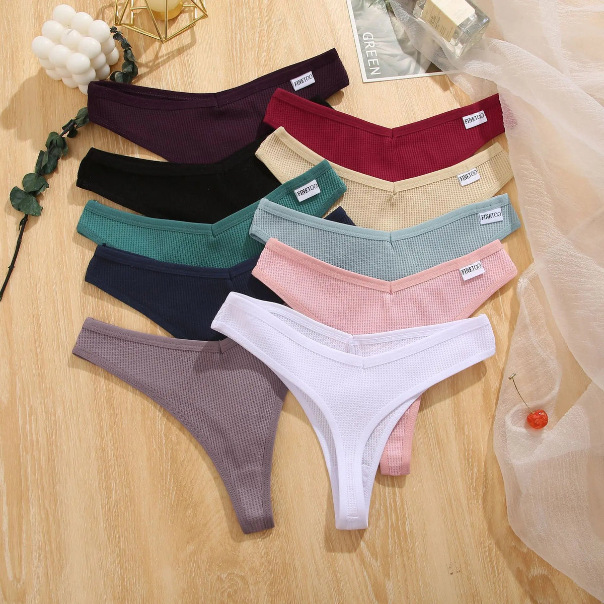 FINETOO Women's Sexy Casual Sports Thongs L067 JahSonFire