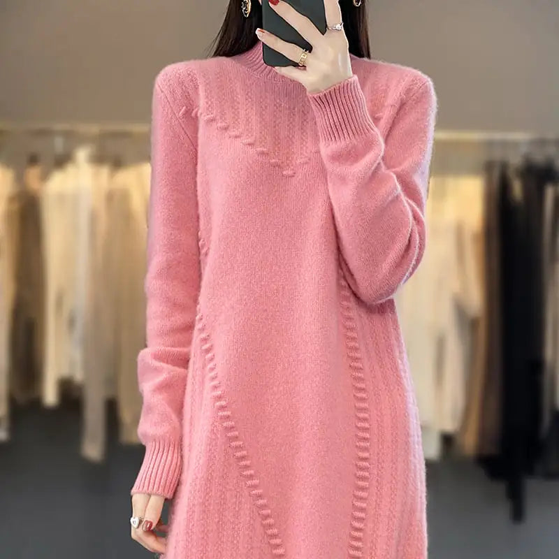 Women's Slimming Woolen Skirt in Western Style JahSonFire