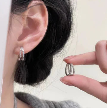 Japanese Popular Metal Diamond Earrings JahSonFire