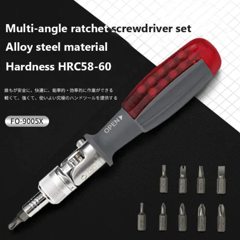 Multi-Angle Ratchet Screwdriver Set JahSonFire