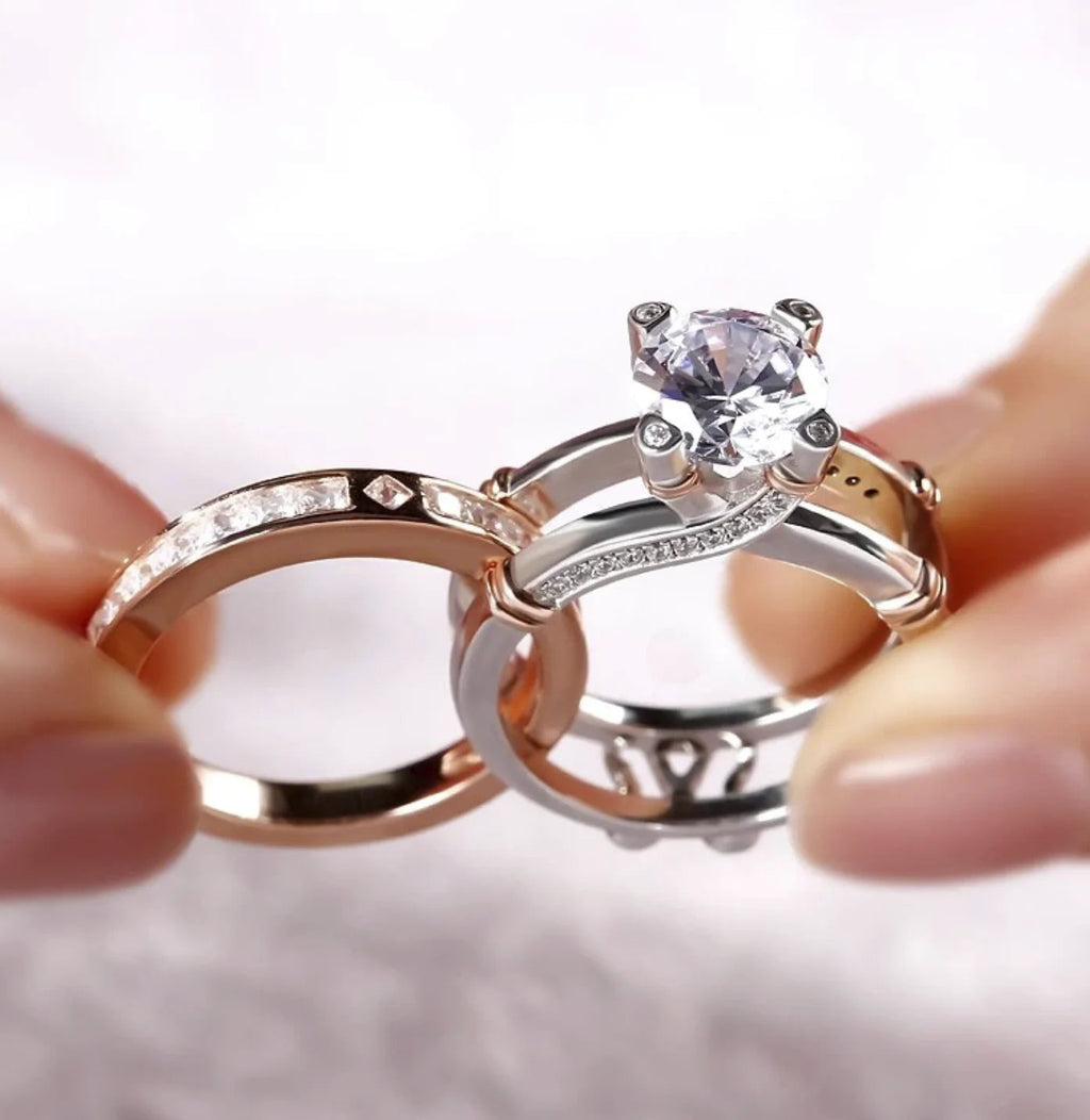 A 925 Silver Engagement Ring - Pure Silver Ring JahSonFire
