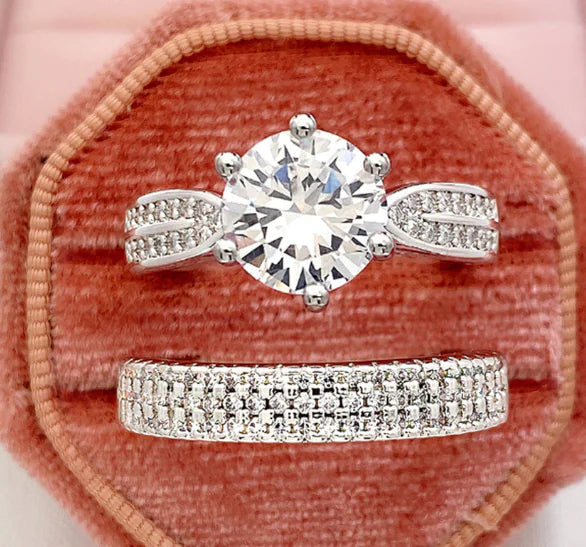 Luxury Diamond Wedding Pair Rings Set for Daily Wear JahSonFire