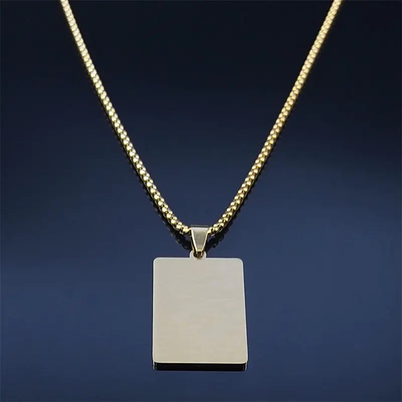 Stainless Steel Bible Prayer Necklace for Men JahSonFire