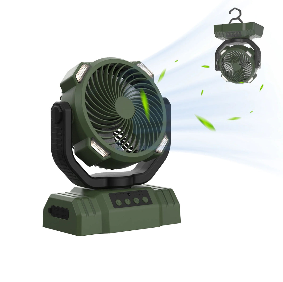 Outdoor Household Power Bank LED Light Camping Fan JahSonFire