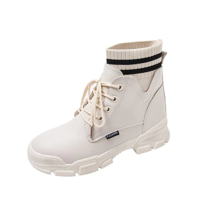 Fleece-Lined Short Boots, Sock Boots, Martin Boots JahSonFire