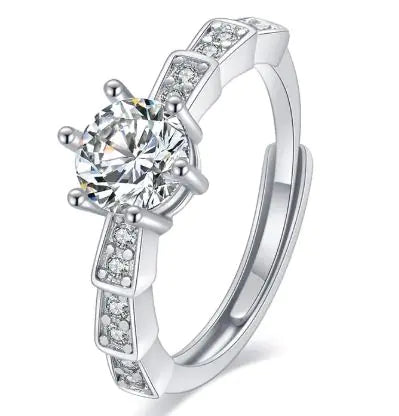 Female Imitation Moissan Diamond Ring JahSonFire