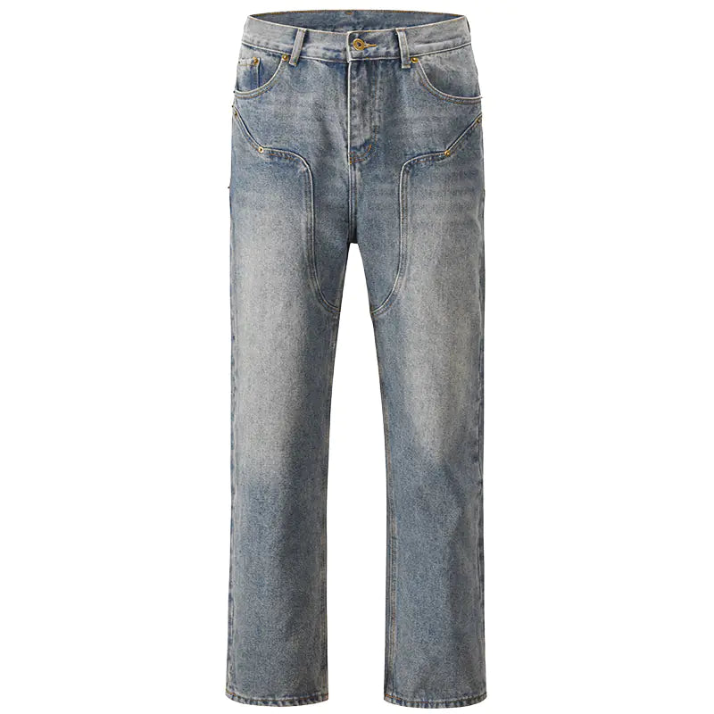 Vintage Casual Western Jeans for Men JahSonFire