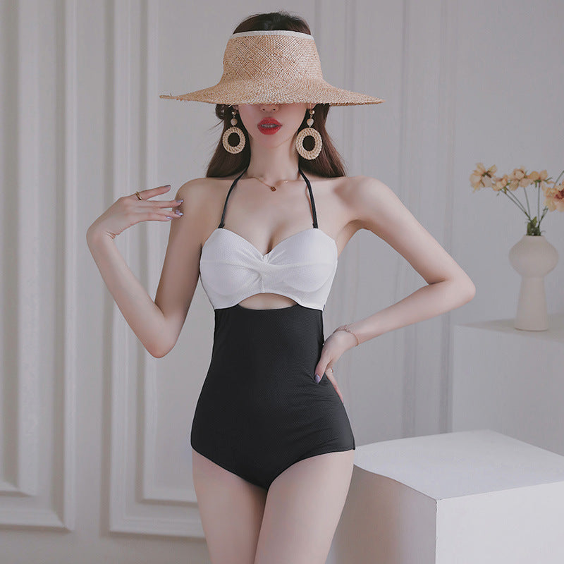 Color Matching Backless Slimming Swimwear JahSonFire