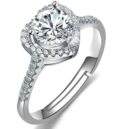 Female Imitation Moissan Diamond Ring JahSonFire