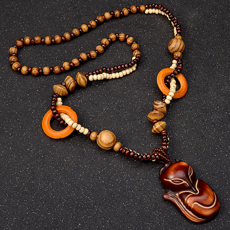 Vintage Long Necklace for Sweaters and Dresses