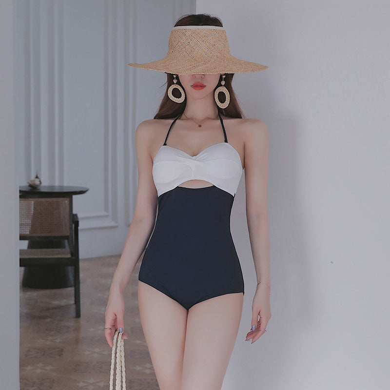 Color Matching Backless Slimming Swimwear JahSonFire