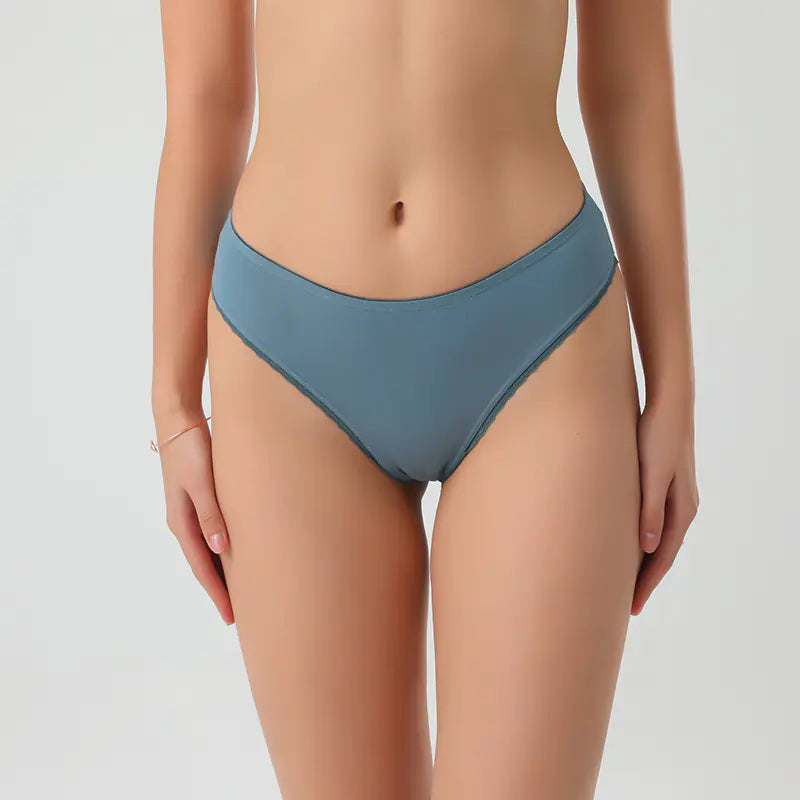 Cotton Lace Low Waist Women’s Thongs (EU Size) JahSonFire