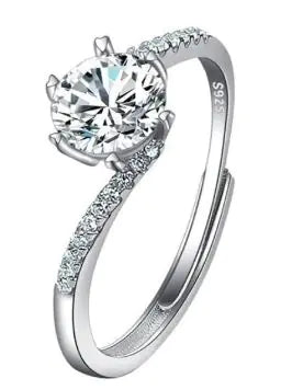 Female Imitation Moissan Diamond Ring JahSonFire