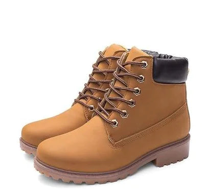 Pink Martin Boots - Flat Leather Ankle Boots JahSonFire