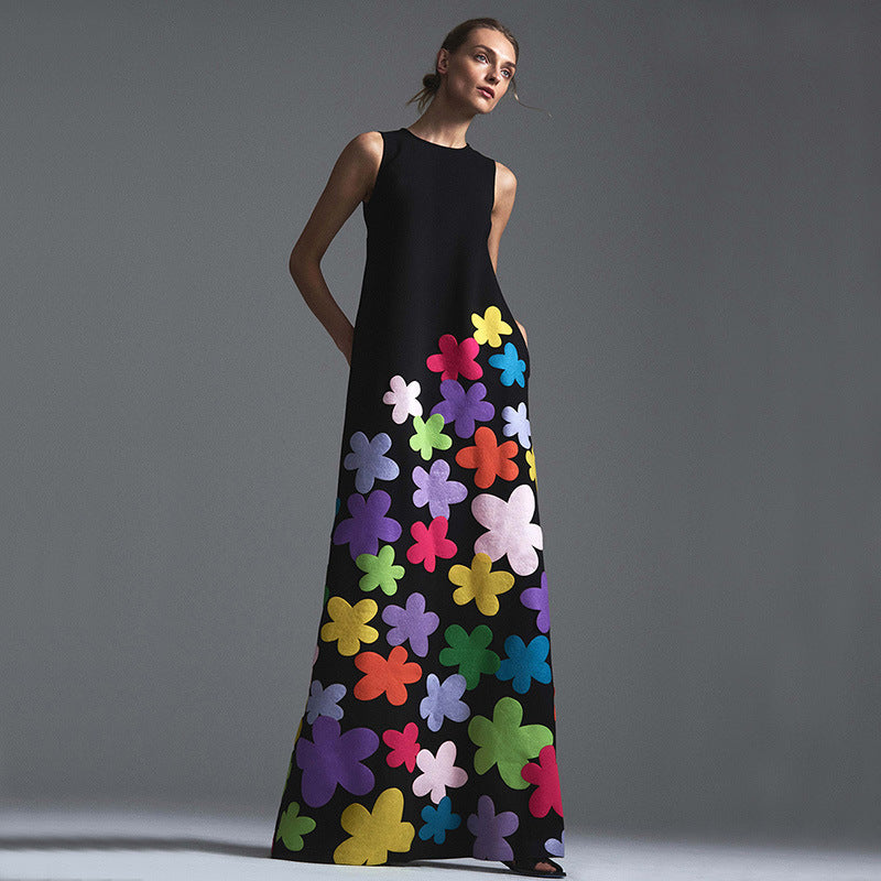 Sleeveless Printed Dresses for Women - European & American