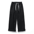 Men's Casual Wide Leg Pants with Elastic Waist
