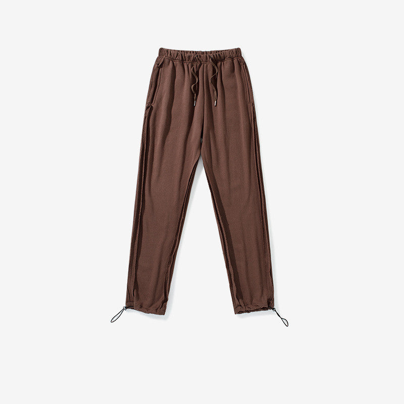 Casual Men's Pants with Metal Buckle and Elastic Waist JahSonFire