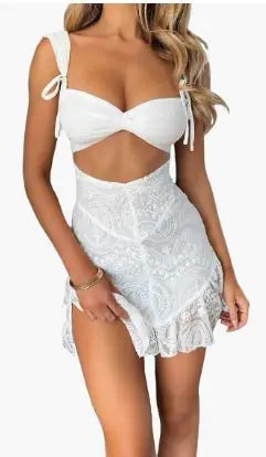 Lace Sexy Jumpsuit Skirt JahSonFire