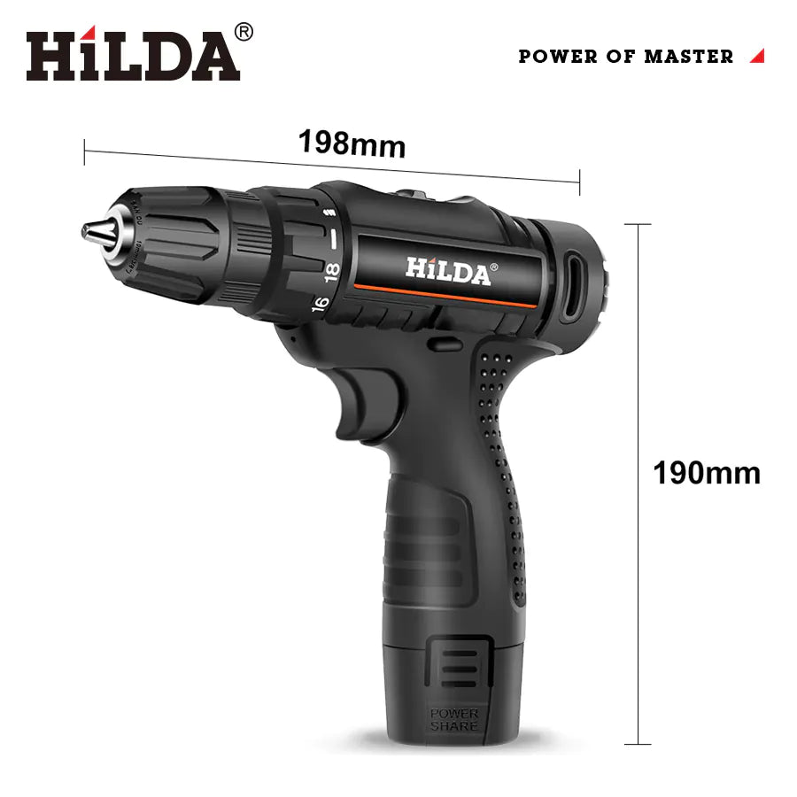 Multifunctional Cordless Electric Drill and Screwdriver JahSonFire
