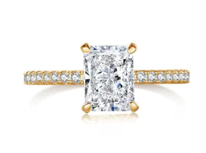 Women's Zircon Ring, European Diamond Ring JahSonFire