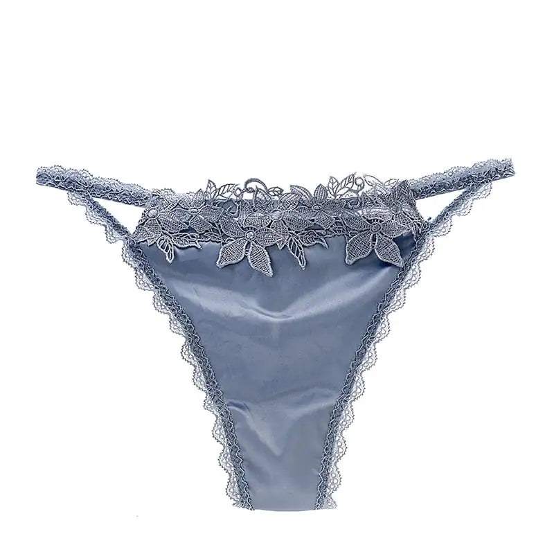 Cotton Crotch Lace Trim Thongs for Women JahSonFire