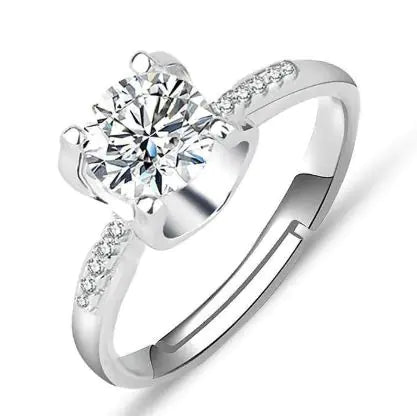 Female Imitation Moissan Diamond Ring JahSonFire