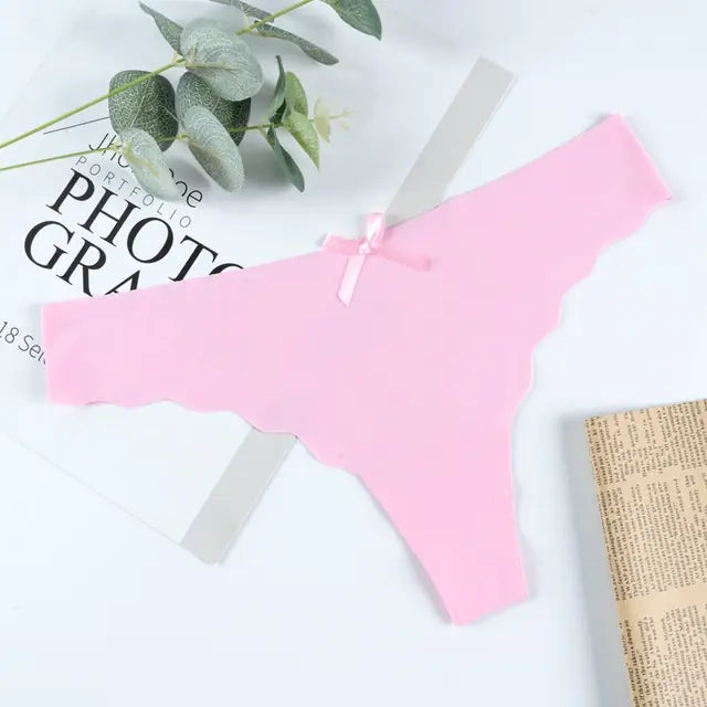 Low-Rise Seamless String Thongs for Women JahSonFire