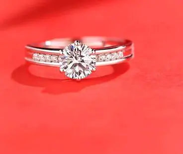 Female Imitation Moissan Diamond Ring JahSonFire
