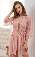 Lace Sheer Sexy Lingerie Sleepwear Set JahSonFire