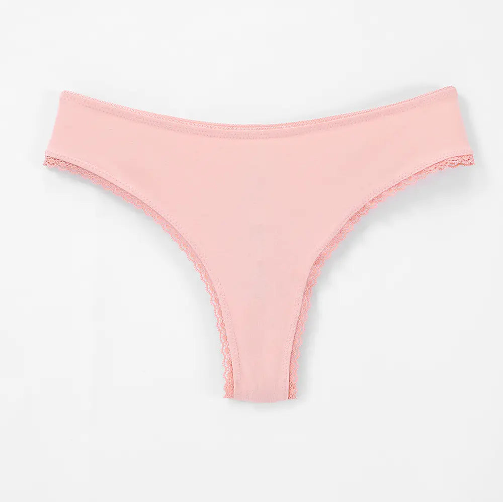 Cotton Lace Low Waist Women’s Thongs (EU Size) JahSonFire