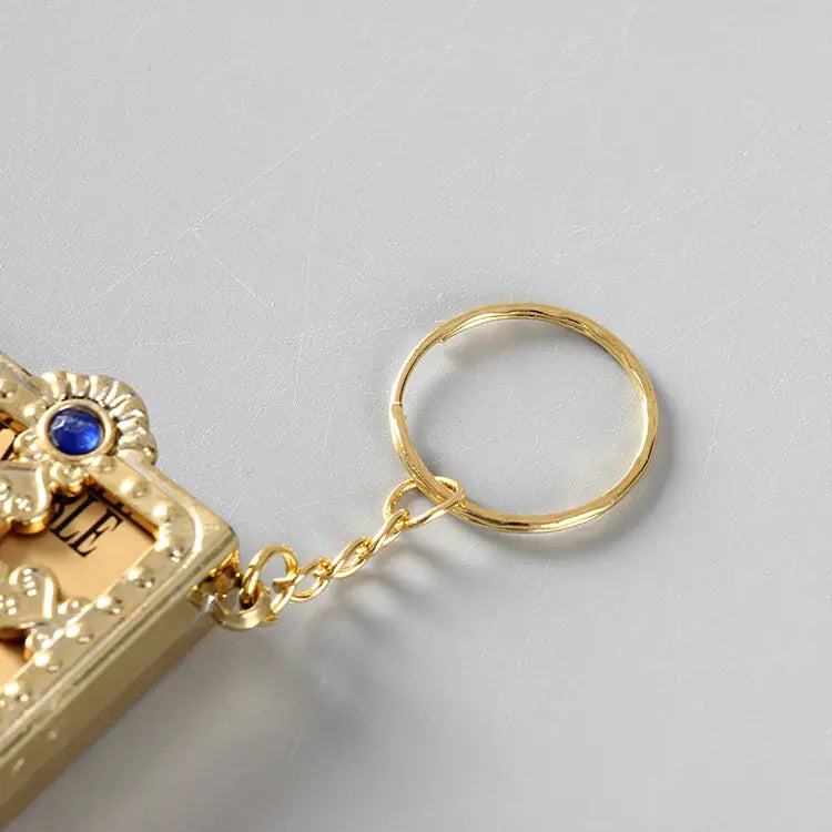 Mini Pocket English Bible Keychain Ring JahSonFire