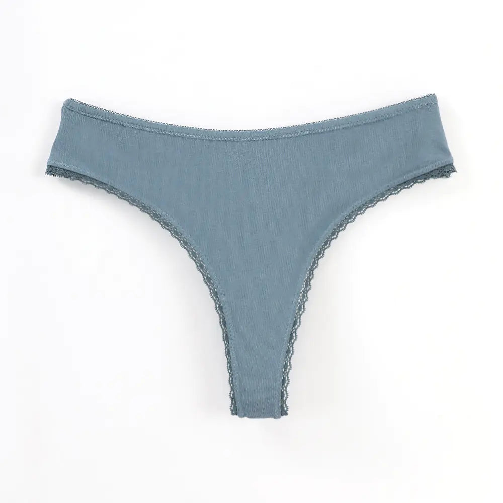 Cotton Lace Low Waist Women’s Thongs (EU Size) JahSonFire