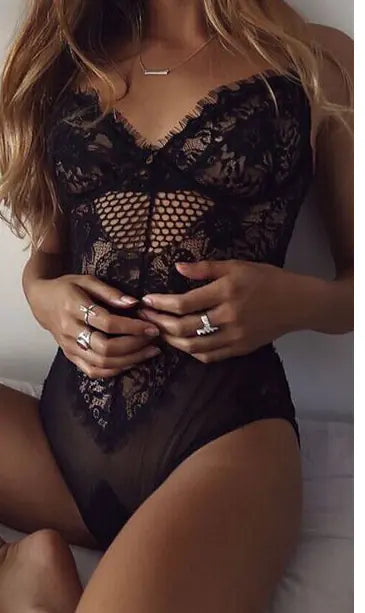 Lace Bodysuit and Lingerie Set JahSonFire