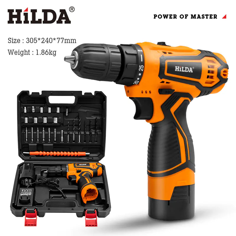Multifunctional Cordless Electric Drill and Screwdriver JahSonFire