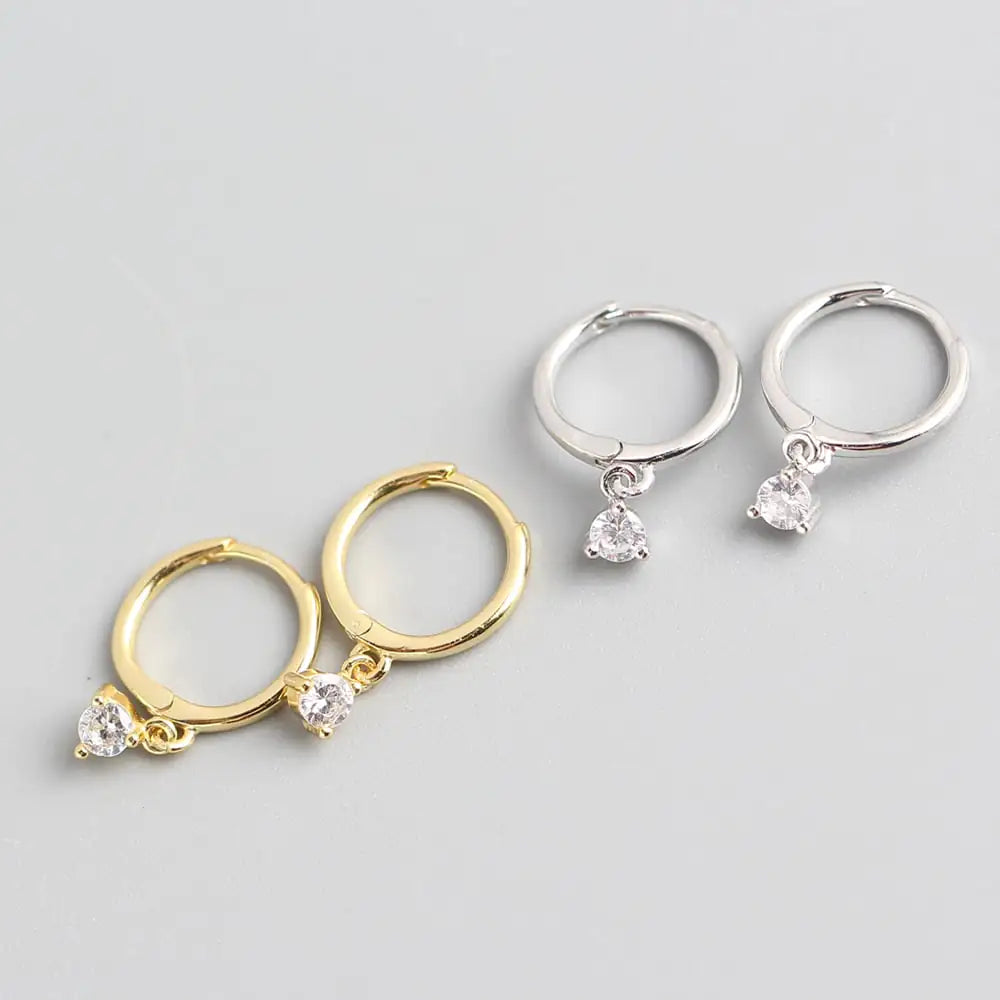 Light Luxury S925 Sterling Silver Diamond Earrings JahSonFire