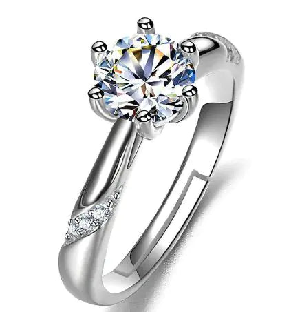 Female Imitation Moissan Diamond Ring JahSonFire