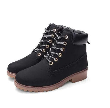 Pink Martin Boots - Flat Leather Ankle Boots JahSonFire