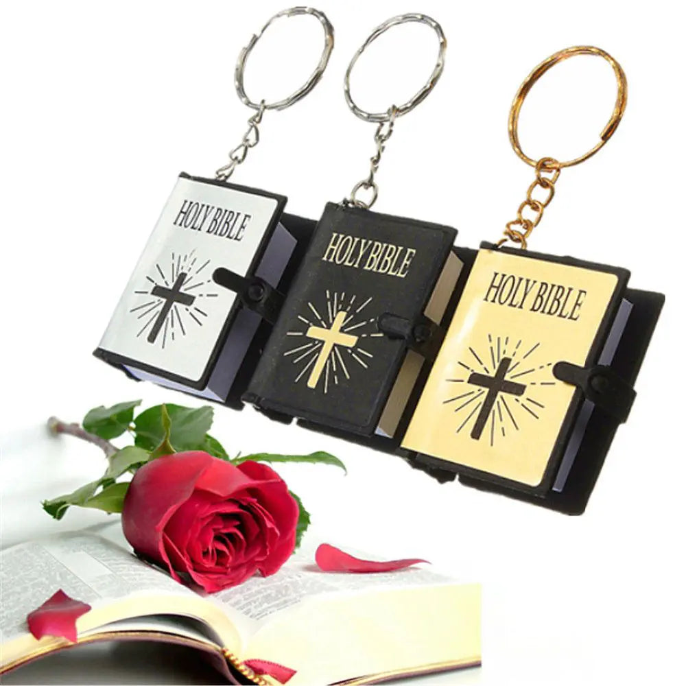 Mini Toy Book Keychain Pendant Bible Flip Book Ornaments JahSonFire