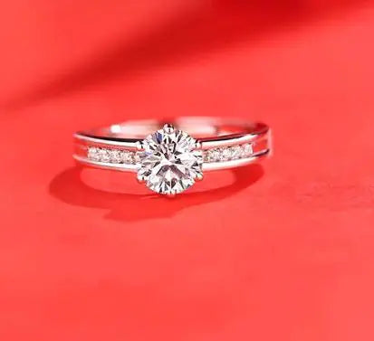 Female Imitation Moissan Diamond Ring JahSonFire